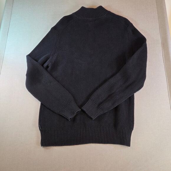 Calvin Klein Navy 1/4 Zip Cotton Sweater Men’s XL (Fits Like Large) - Picture 12 of 12